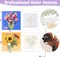 Paint by Numbers Kit for Adults with Frame, 2 Pack Easy Flowers Adult Paint by Number Kits on Canvas for Beginner, Acylic Simple Floral 10x10 Inch Paint by Numer Kit with Exquisite Packaging